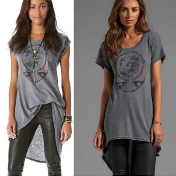 Free People In My Dreams Hi Lo Graphic Tunic Tee • We The Free | Size Small - Picture 2 of 8